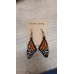 Boucles d'oreille Papillon Monarque